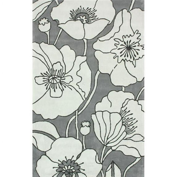 Nuloom BDSM09A-860116 Penelope Contemporary Granite Rug, Grey - 8 ft. 6 in. x 11 ft. 6 in.