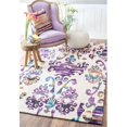 thumbnail image 1 of Nuloom BHEL02A-76096 Hand Made Arden Rug, Purple - 7 ft.  6 inch x 9 ft.  6 inch, 1 of 1