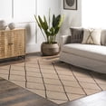 thumbnail image 1 of nuLOOM Billy SpinClean Diamond Easy-Jute Machine Washable Area Rug, 4' x 6', Billy Natural, 1 of 11