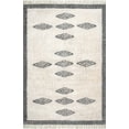 thumbnail image 1 of Nuloom Cotton 5' X 8' Rectangle Area Rugs In Ivory Finish 200RAHT01A-508, 1 of 7