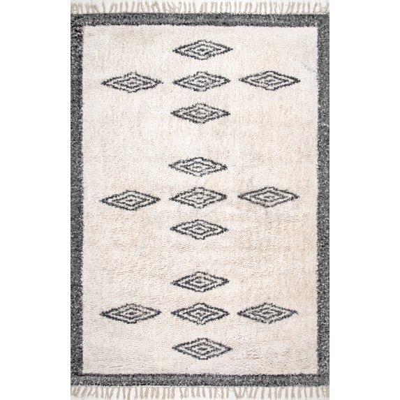 Nuloom Cotton 5' X 8' Rectangle Area Rugs In Ivory Finish 200RAHT01A-508