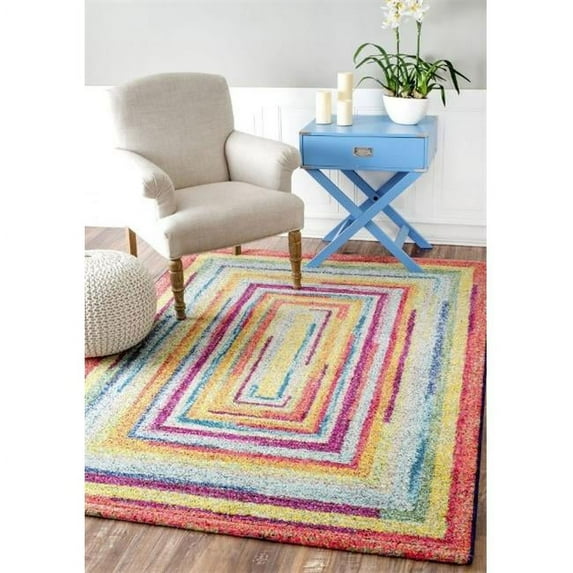 Nuloom ECCR02A-8010 Hargis Labyrinth Rug, Multi Color - 8 ft. x 10 ft.