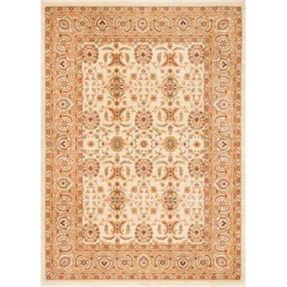 Nuloom ECES02A-90122 Graceful Botanic Rug, Ivory - 9 ft. x 12 ft. 2 inch