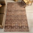 thumbnail image 1 of nuLOOM Feliciti SplashGuard Floral & Paisley Machine Washable Area Rug, 6' x 9', Feliciti Brown, 1 of 11