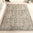 thumbnail image 1 of Nuloom Hillstone Collection Traditional Vintage Medallion Area Rug, 6' 7" x 9', Deka Dark Beige, 1 of 7