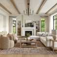 thumbnail image 1 of Nuloom Hillstone Collection Traditional Vintage Medallion Area Rug, 9' x 12', Else Dark Beige, 1 of 7