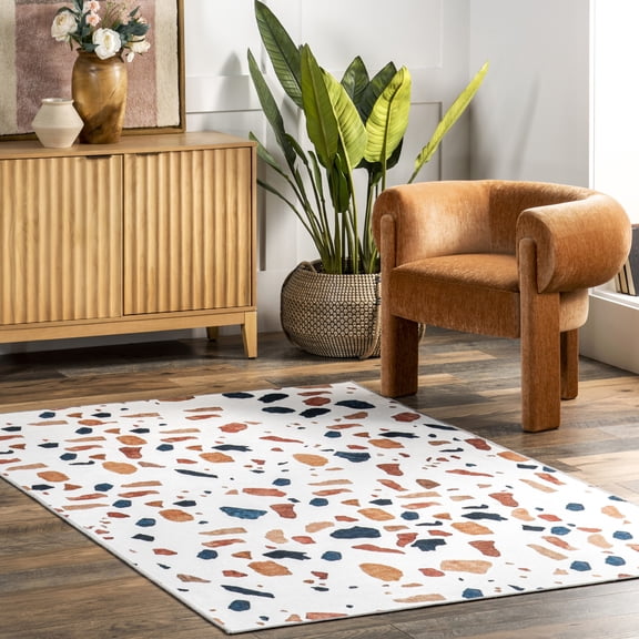 Nuloom JoJo SpinClean Kids Pebbles Machine Washable Area Rug, 3' x 5', JoJo Multicolor