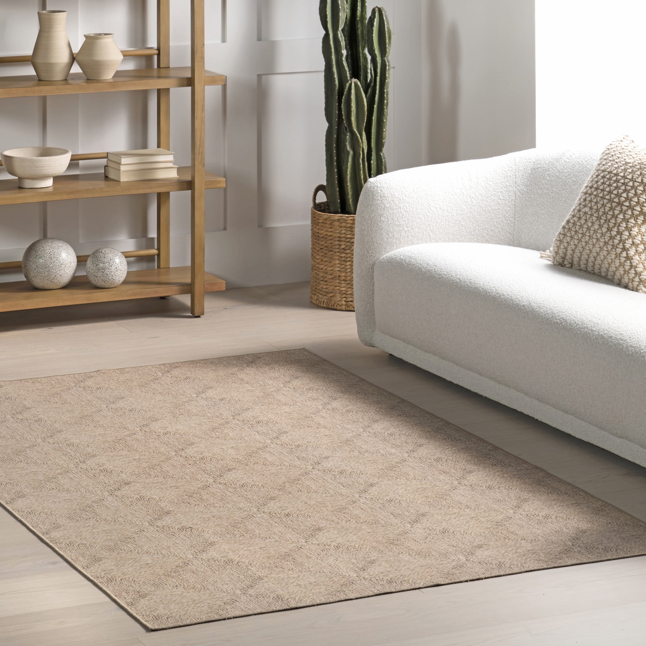 Nuloom Joplin SpinClean Casual Trellis Cotton Machine Washable Area Rug ...