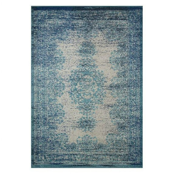 Nuloom KKCB06A-2608 Vintage Moriah Rug, Blue - 2 ft. 6 in. x 8 ft.