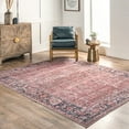 thumbnail image 1 of Nuloom Katie SpinClean Machine Washable Distressed Bordered Area Rug, 4' x 6', Katie Rust, 1 of 5