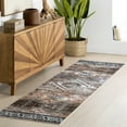 thumbnail image 1 of nuLOOM Layana SplashGuard Geometric Machine Washable Area Rug, 2' 6" x 12', Runner, Layana Rust, 1 of 10