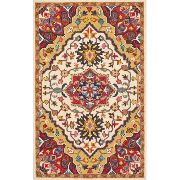Nuloom MJSM37A-2608 Hand Tufted Arline Rug, Red - 2 ft. 6 in. x 8 ft.