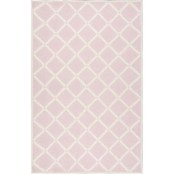 Nuloom MTVS173B-508 Hand Hooked Takako Rug, Pink - 5 ft. x 8 ft.