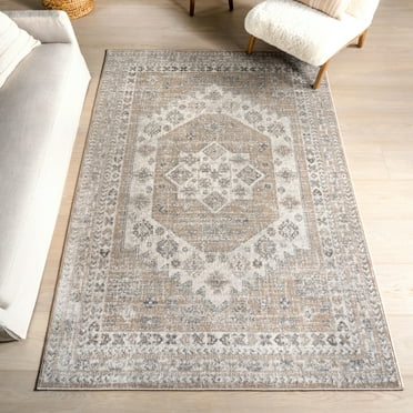 Nuloom Nidia Tradtional Vintage Area Rug, 4' x 6', Nidia Beige