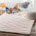 thumbnail image 1 of Nuloom OZAS02C-406 Shaggy Diamond Clouds Rug, Baby Pink - 4 ft. x 6 ft., 1 of 1