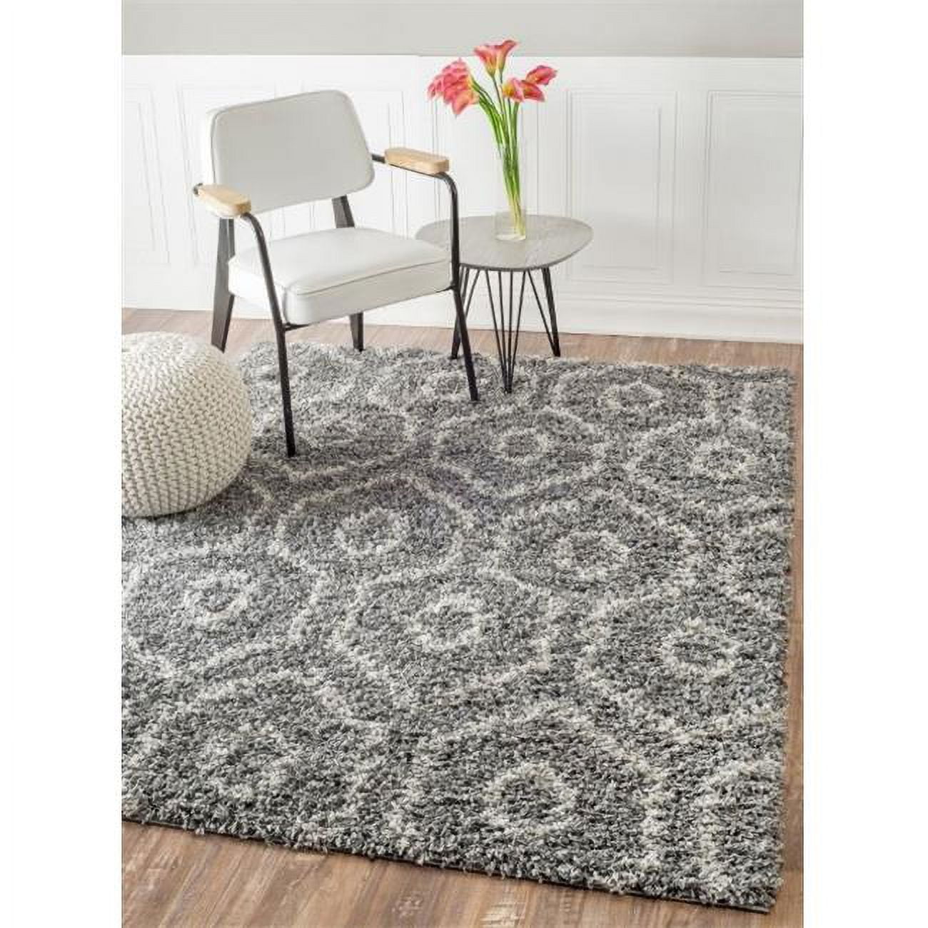 Nuloom OZEZ02B92012 Toshia Shaggy Rug, Dark Grey 9 ft. 2 in. x 12 ft
