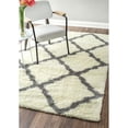 thumbnail image 1 of Nuloom OZSG14A-406 Moroccan Trellis Shag Rug, Grey - 4 ft. x 6 ft., 1 of 1