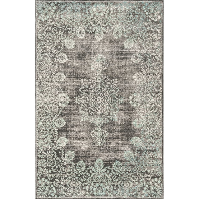 Nuloom Polyester 6' Square Area Rugs In Blue Finish 200BINB03A-S606