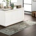 thumbnail image 1 of nuLOOM Rania SplashGuard Medallion Machine Washable Area Rug, 2' 6" x 8', Runner, Rania Sage Green, 1 of 11