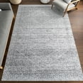thumbnail image 1 of nuLOOM Reya Transitional SplashGuard Machine Washable Area Rug, 6', Round, Reya Grey, 1 of 11