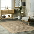 thumbnail image 1 of nuLOOM Rosita SpinClean Tribal Trellis Easy-Jute Machine Washable Area Rug, 5' x 8', Rosita Natural, 1 of 8