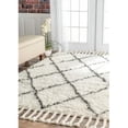thumbnail image 1 of Nuloom SPRE14A-305 Hand Knotted Fez Shag Rug, Natural - 3 ft. x 5 ft., 1 of 1