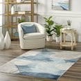 thumbnail image 1 of nuLOOM Sheree SpinClean Abstract Watercolor Machine Washable Area Rug, 4' x 6', Sheree Blue, 1 of 9