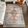 thumbnail image 1 of nuLOOM Sia SplashGuard Vintage Southwestern Machine Washable Area Rug, 3' x 5', Sia Peach, 1 of 11