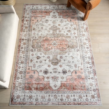 Nuloom Vinka SplashGuard Machine Washable Area Rug, 8' x 10', Vinka Beige