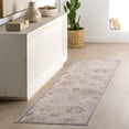 thumbnail image 1 of nuLOOM Vivica SplashGuard Faded Medallion Machine Washable Area Rug, 2' 6" x 8', Runner, Vivica Beige, 1 of 10
