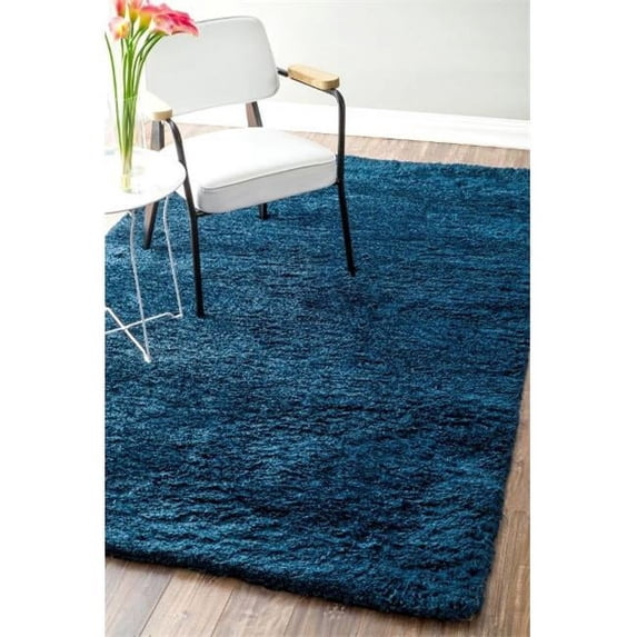 Nuloom WICL1E-609 Hand Tufted Maginifique Shag Rug, Teal - 6 ft. x 9 ft.