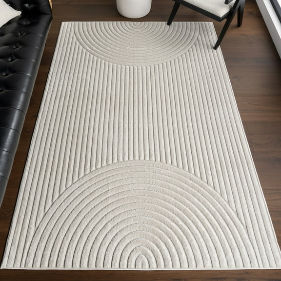 Nuloom Zia Geometric Indoor/Outdoor Rug, 5' 3" x 7' 7", Zia Cream