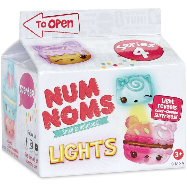 Num Noms Series 4 Lights Mystery Pack Collectible Mini Toy Lot hotsell Of 7