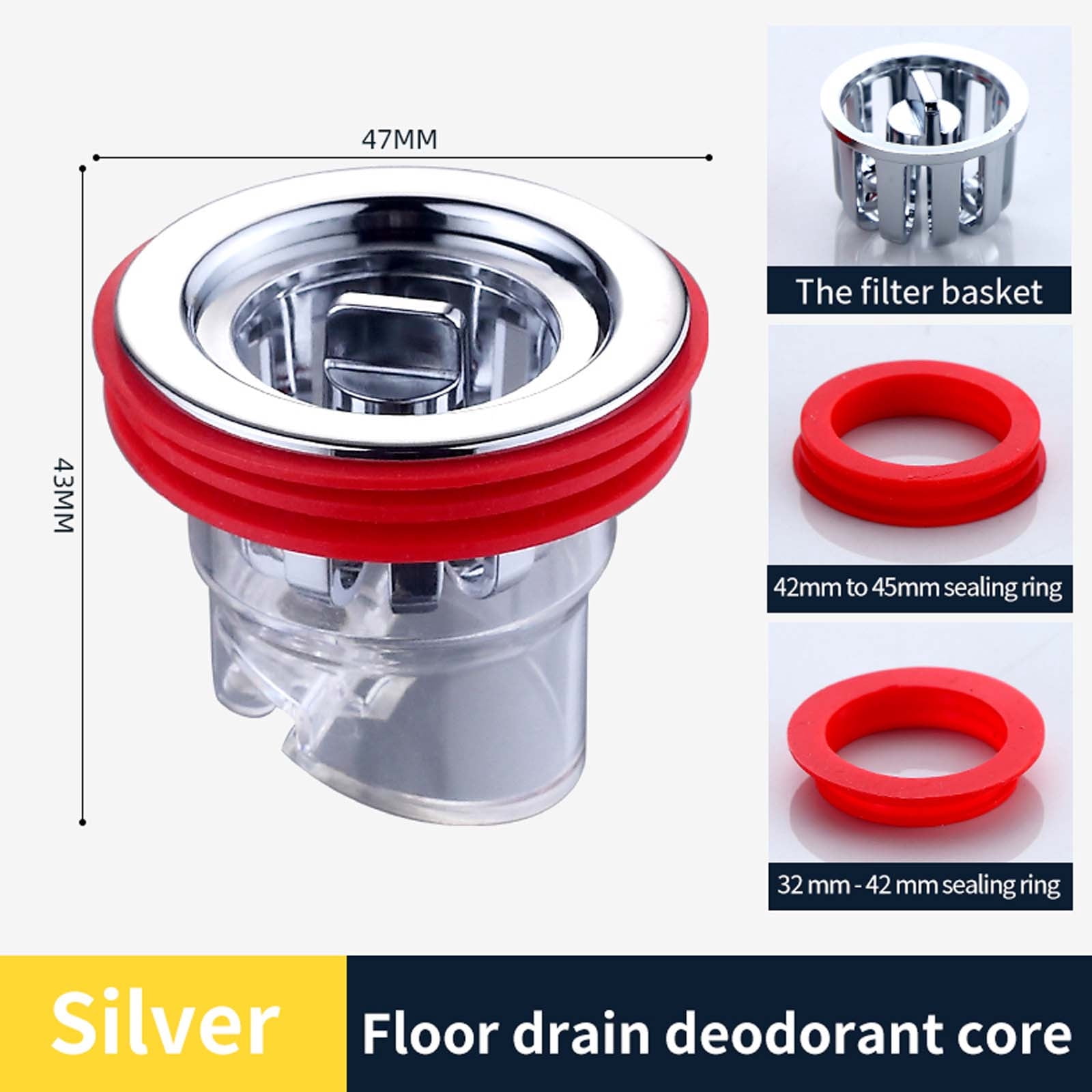NumWeiTong Bathroom Sink Drain Cover,Odor-proof Floor Drains Magnetic Floor Drains Core ...