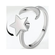 NumWeiTong Ring,Star Rotating Female Opening Can Be Rotated And Variable Star And Finger