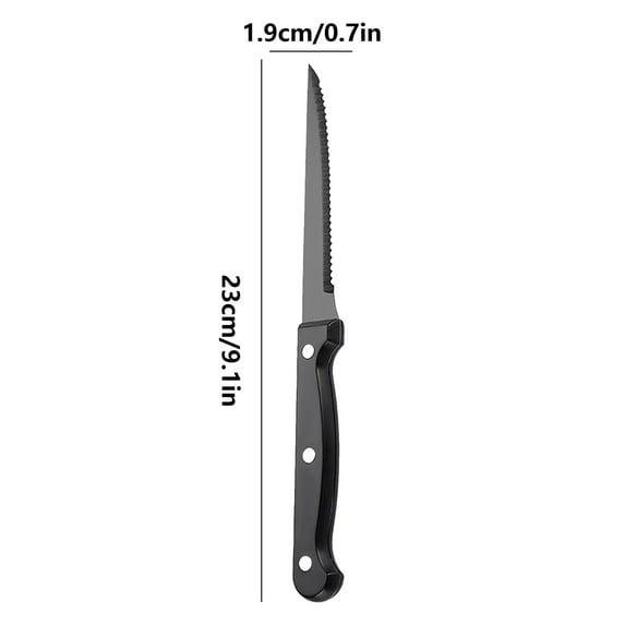 NumWeiTong Stainless Steel Super Serrated Western Knife Camping Steak Knife