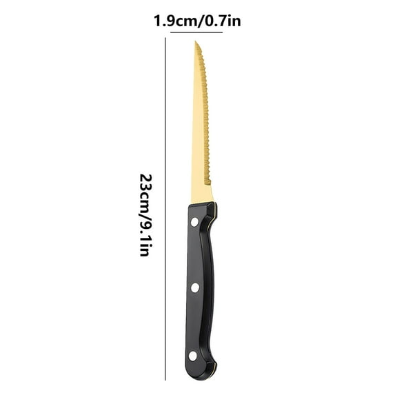 NumWeiTong Stainless Steel Super Serrated Western Knife Camping Steak Knife