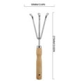 thumbnail image 1 of NumWeiTong Wooden Handle Stainless Steel Garden Planting Tools For Growing Vegetables Growing Flowers And Pulling Weeds Household Shovel Rake, 1 of 9