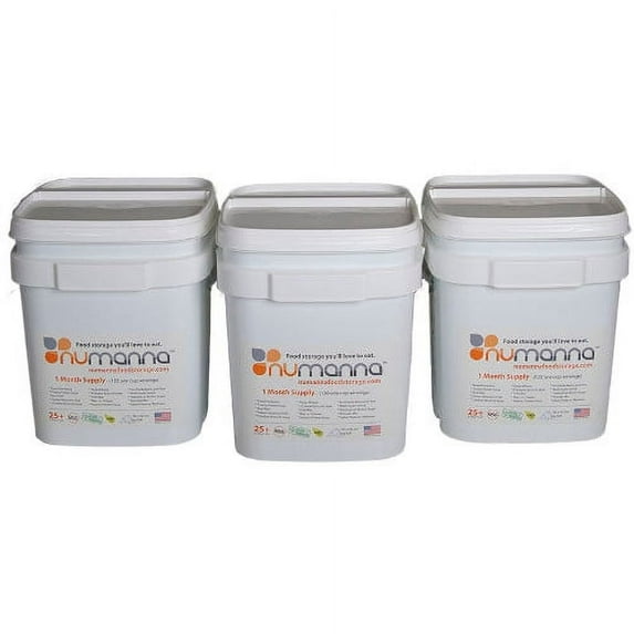 Numanna Triple Family Pack Long Storage Emergency Food