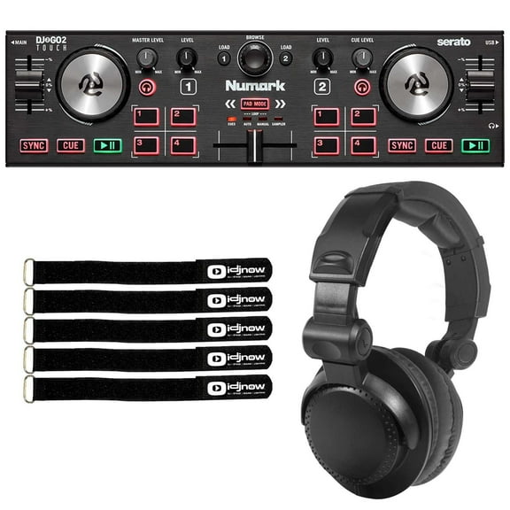 Numark DJ2GO2 Touch Pocket 2-Channel DJ Controller & HF150 Headphones