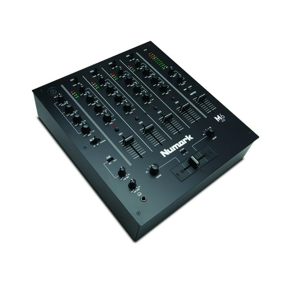 Numark M6 USB 4 Channel DJ Mixer with Audio Interface, 3 Band EQ, Microphone Input