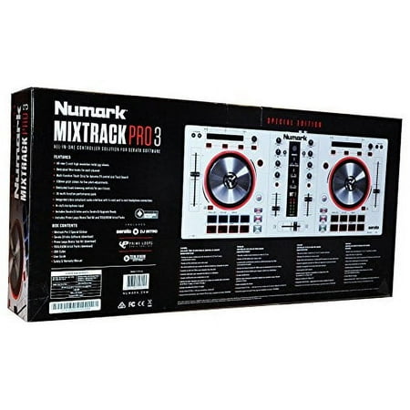 Numark MIXTRACKPRO3LTDE Limited Edisiton Pro3 White 5" Jo