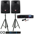thumbnail image 1 of Numark MP103USB Pro Rack Mount DJ CD/MP3 Player+(2) 12" Active Speakers+Stands, 1 of 11