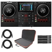 Numark Mixstream Pro Plus Standalone Streaming DJ Controller with Carrying Bag, Black