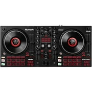 Numark Mixtrack Platinum FX - DJ Controller for Serato with 4 Deck Control, Mixer, Built-in Audio Interface, Jog Wheel Displays and Paddles