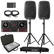 Numark Mixtrack Pro FX 2-Deck DJ Controller with Gemini AS-2112BT 12 Active Speakers Package
