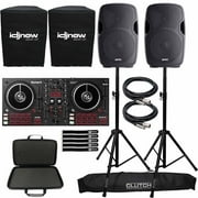 Numark Mixtrack Pro FX 2-Deck DJ Controller with Gemini AS-1500P 15 Active Speakers Package