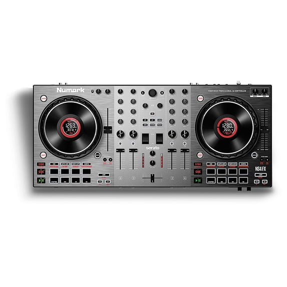 Numark NS4FX 4-Channel DJ Controller - Audio Music Mixer System ...