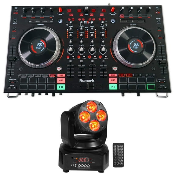 Numark NS6II 4-Channel DJ Controller w/ Color LCD Display+Serato DJ+Moving Head