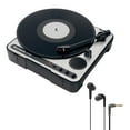 thumbnail image 1 of Numark PT01 USB Portable Vinyl-Archiving Turntable with Mee Audio RX18 Black Comfort-Fit In-Ear Headphones Package, 1 of 9